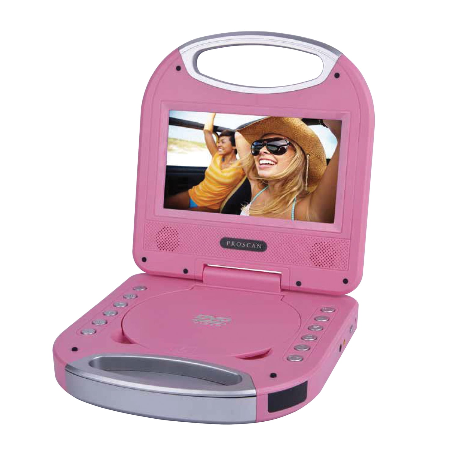 Proscan 7In. Portable DVD Player with Earphones, Remote, and