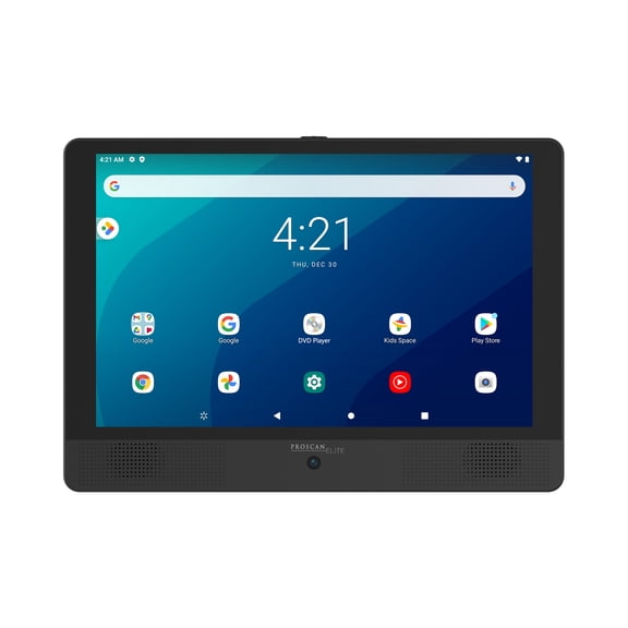 Open Box Proscan Elite 10.1" Tablet with Portable DVD Combo, Android 11, 32GB Storage - Black