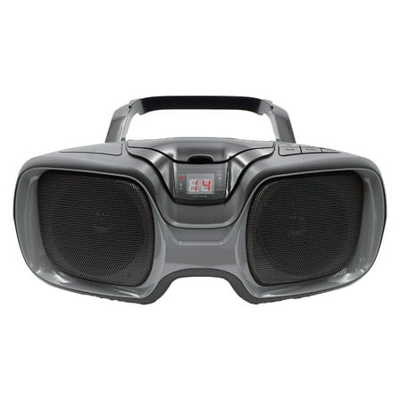 Proscan PRCD1037BT-BLACK/TITANIUM 3-Watt-RMS Portable CD Boom Box with Bluetooth and AM/FM Radio
