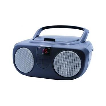 Proscan PRCD243M CD Radio Boombox with Accessories, Black