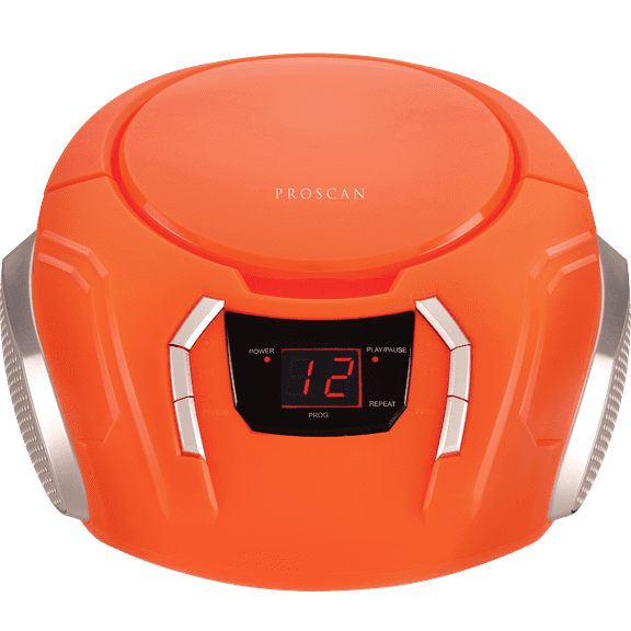 Proscan PRCD261Portable CD Radio Boombox, Orange