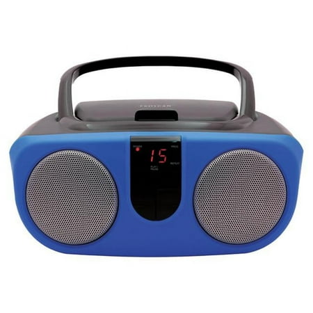 Proscan Portable CD Radio Boombox, Blue, PRCD243M