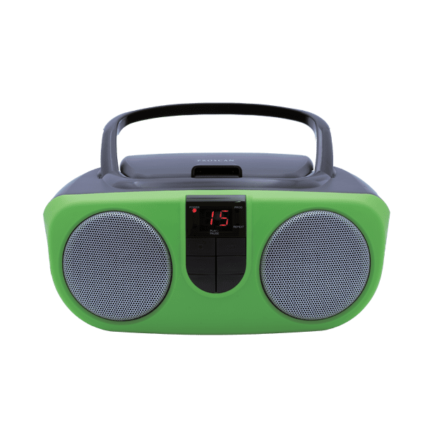 Proscan Portable CD Radio Boombox, Green, PRCD243M - Walmart