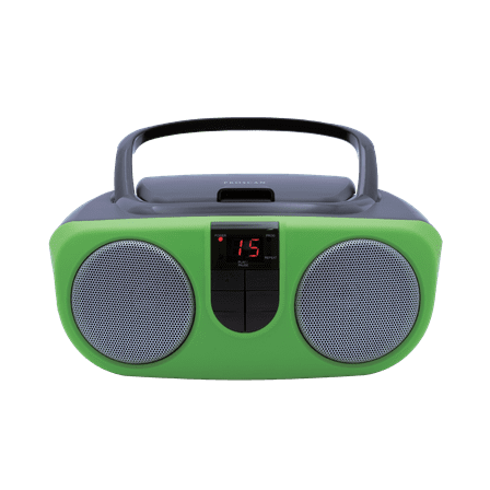 Proscan Portable CD Radio Boombox, Green, PRCD243M
