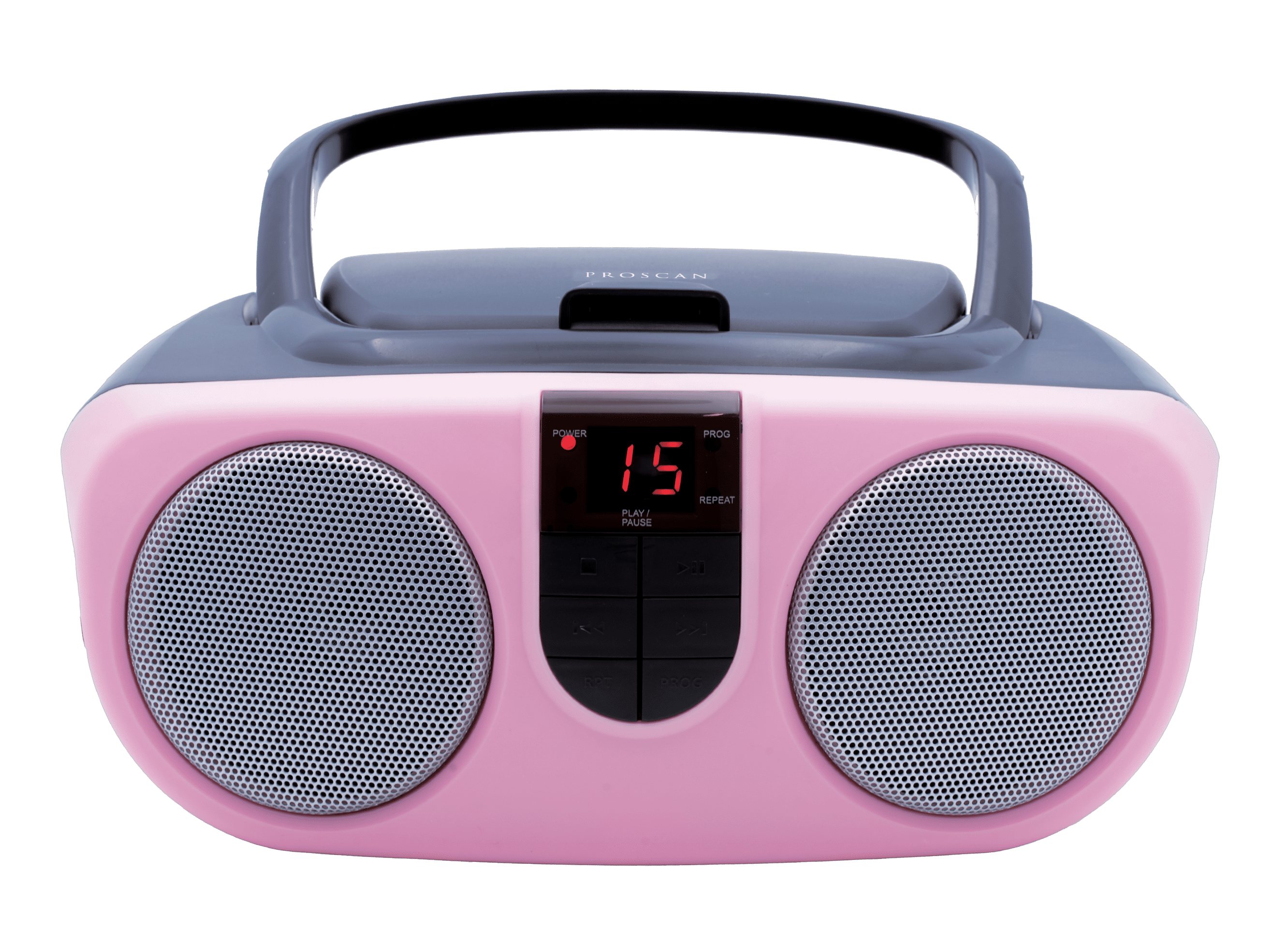 hPlay Gummy GC04B Portable CD Player Boombox with Digital Tunning FM Stereo  Radio Kids CD Player Bluetooth USB LCD Display, Front Aux-in Port and  Headphone Jack, Supported AC or Battery Powered- Pink 
