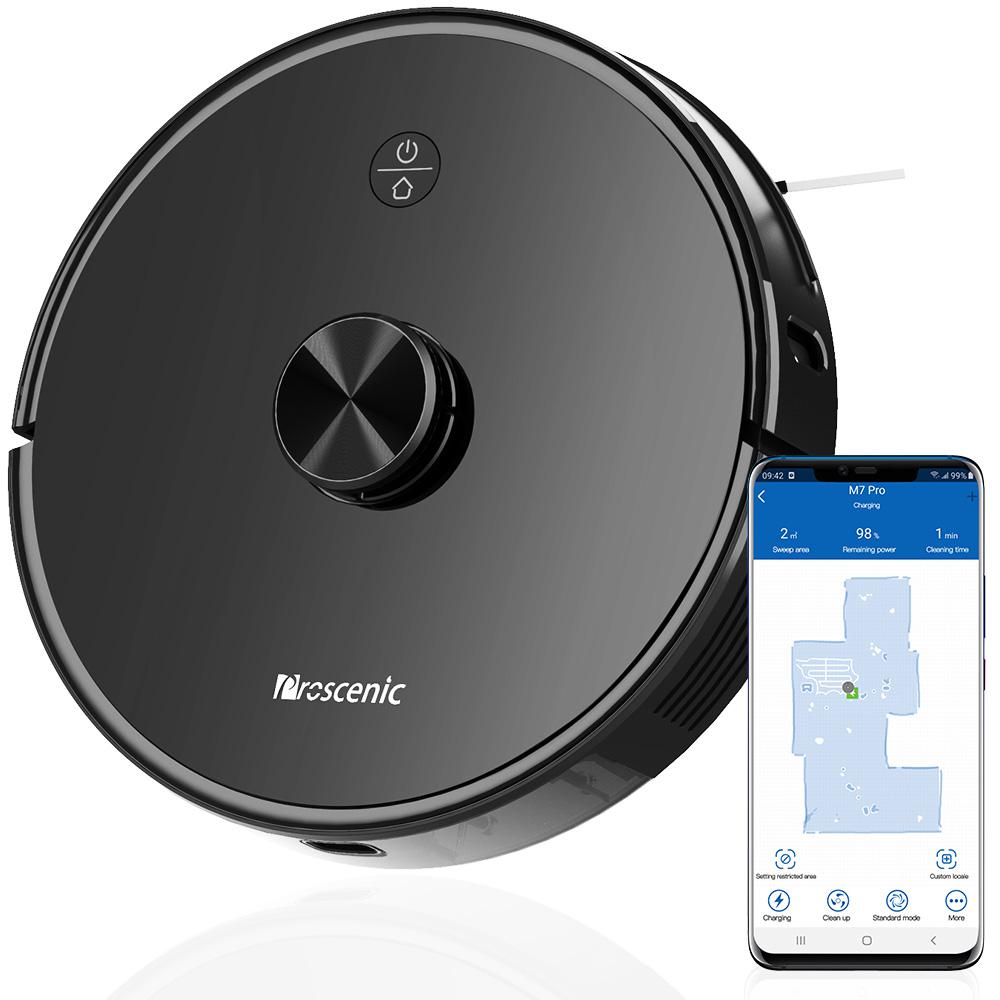 Proscenic M7 Pro Robot Vacuum Cleaner and Mop,APP Control,With Self-Emptying Base( Separately Sold) - image 1 of 7