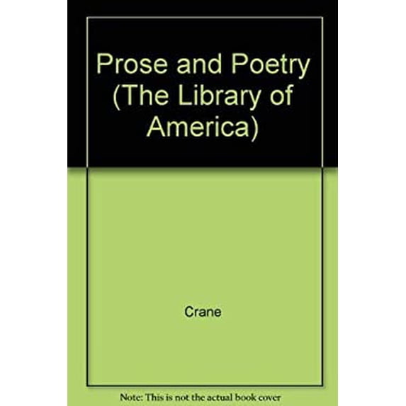 Pre-Owned Prose and Poetry (Hardcover) by Crane