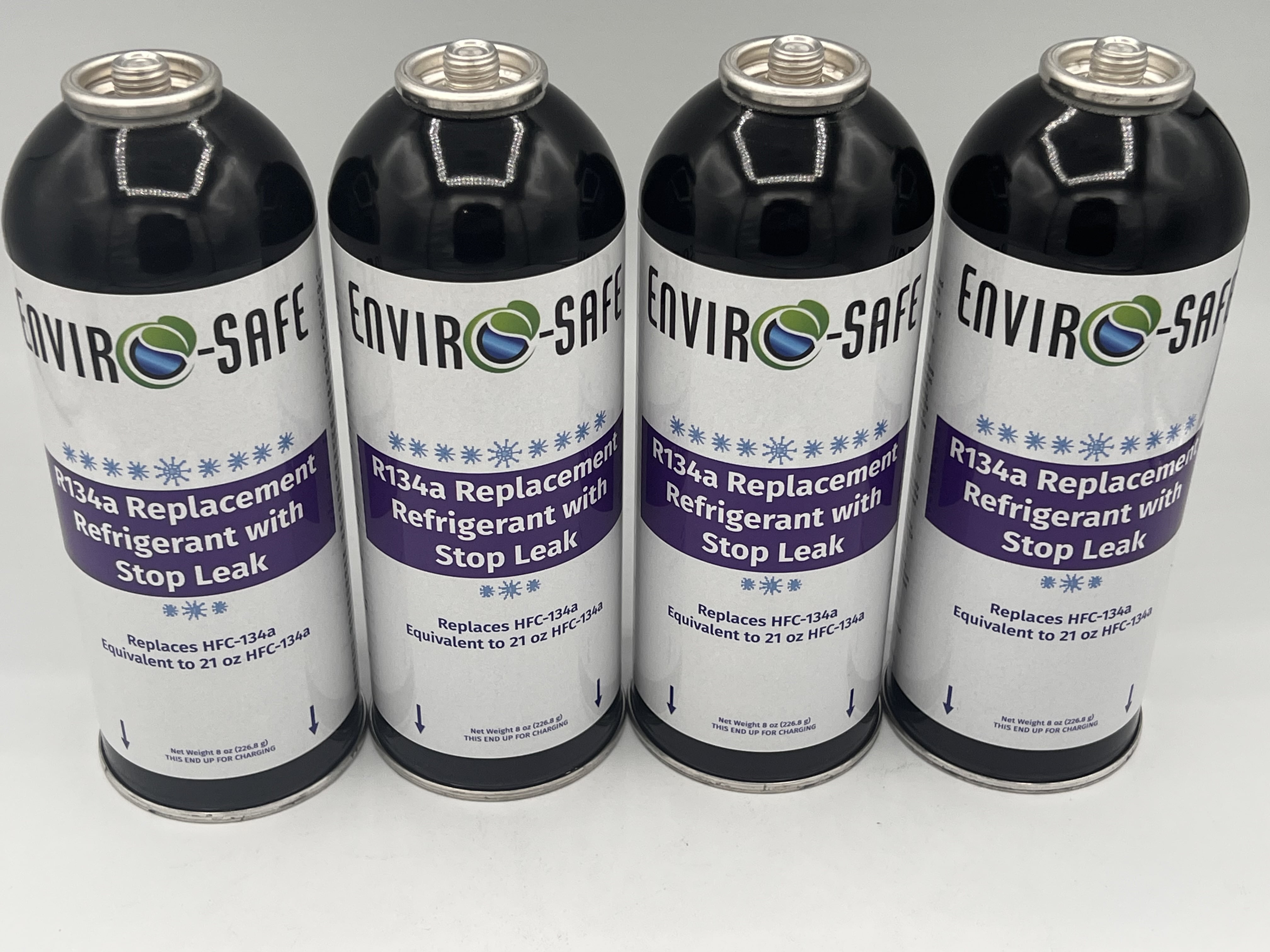 R134a Replacement Refrigerant with Stop leak, 4 cans