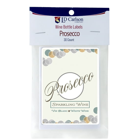 Prosecco Wine Bottle Labels 30/Pack Mist Collection