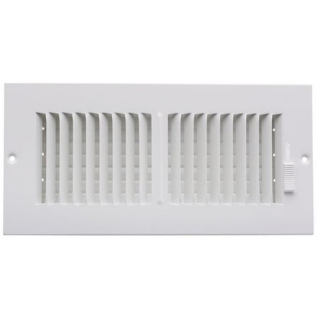 Proselect Ps2ww10p 10" X 4" Residential Ceiling And Sidewall 2 Way Register - White