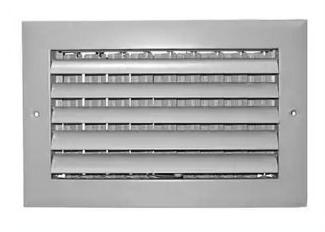 White 8-inch Residential Ceiling and Sidewall Register