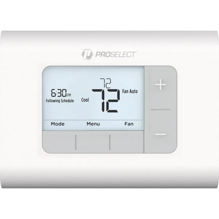 Proselect PSTSP11AWH Pstsp Programmable Digital Controls Thermostat For Up To 1 Heat / 1