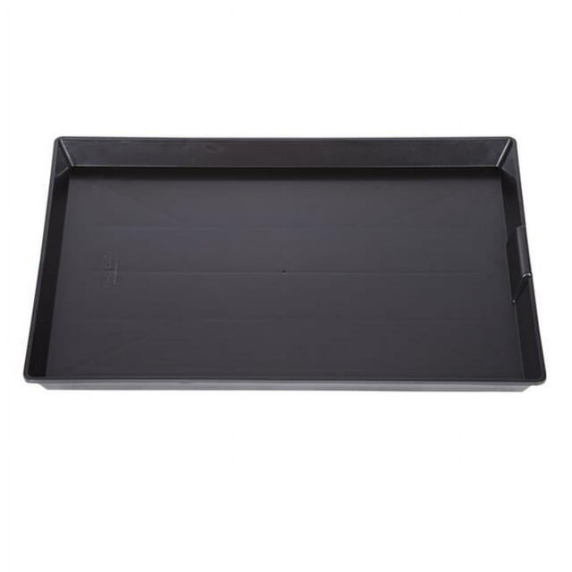 ProSelect Modular Kennel Cage Replacement Tray Mounted Large ABS Plastic for Dogs, Black (2 Pack)