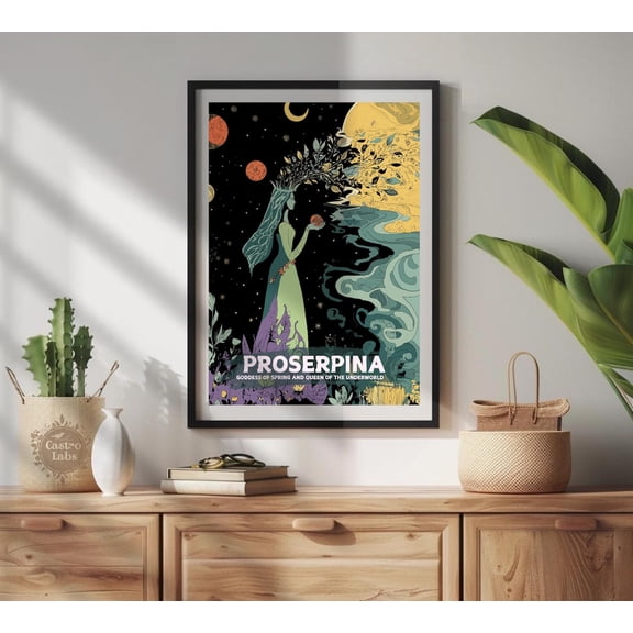 Proserpina Goddess Roman Mythology Mythology Wall Art Unframed Paper Print