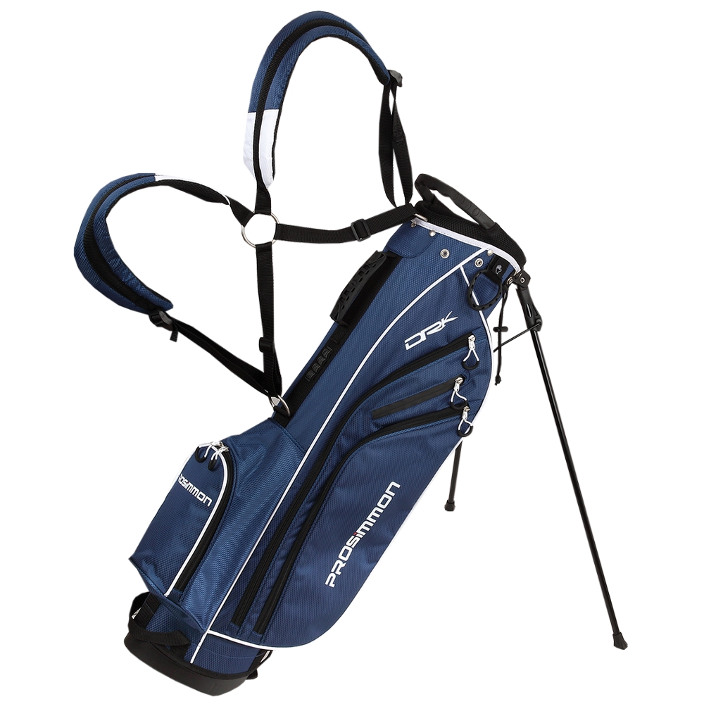 Prosimmon Golf DRK 7 In. Lightweight Golf Stand Bag with Dual Straps Blue/White - image 1 of 5