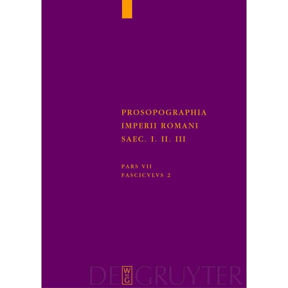 Prosopographia Imperii Romani Saec I, II, III