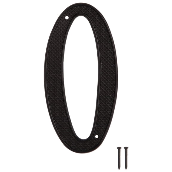 ProSource N-020-PS House Number, Character: 0, 4 in H Character, 2.67 in W Character