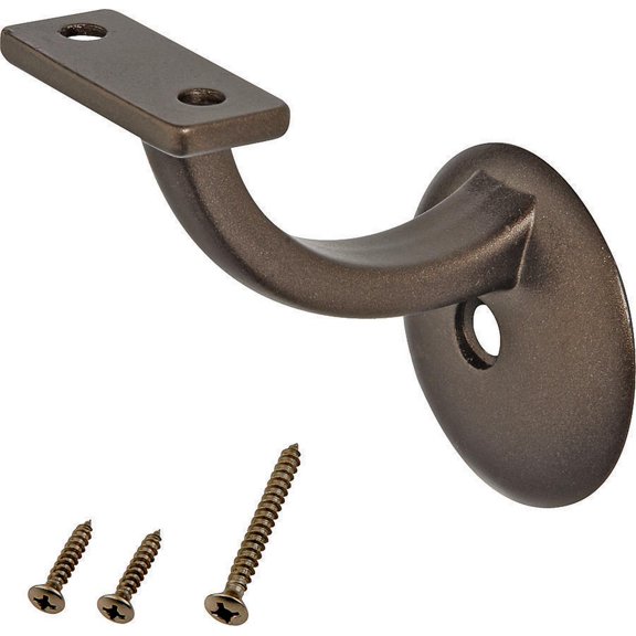 ProSource 2509578 Hand Rail Bracket, Die-Cast Zinc, Venetian Bronze, 3 5/32 in (Bracket), 1/8 in (St