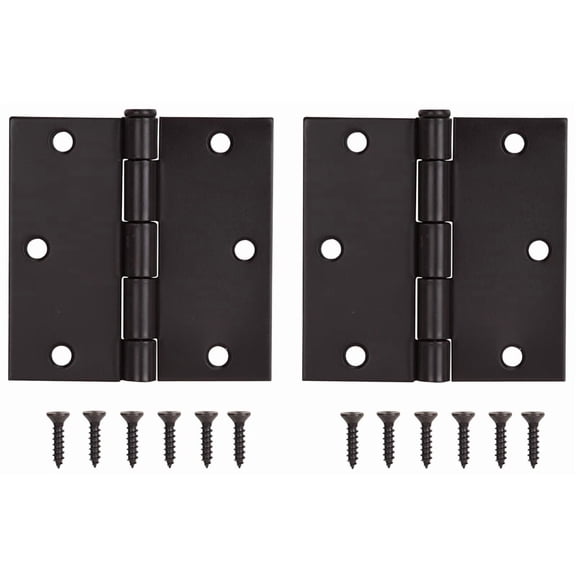 Prosource 2761708 3.5 x 3.5 in. Door Hinge Thick Leaf Steel - Oil Rubbed Bronze