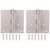 Prosource 2788073 4 x 4 in. Door Hinge Thick Leaf Steel - Satin Nickel