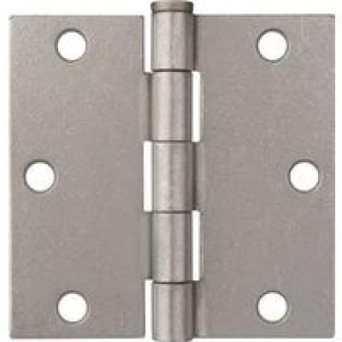 Prosource 2912913 3.5 x 3.5 in. Square Corner Wide Utility Hinge Door Leaf - Steel, Galvanized