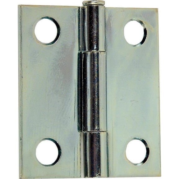 Prosource 2938322 3 x 2 in. Full Mortise Narrow Square Corner Utility Hinge Door Leaf, Steel