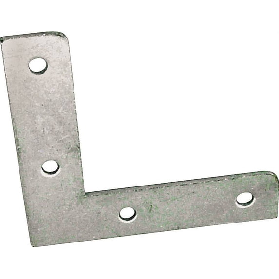 Prosource 316299 2.5 x 0.5 in. Flat Corner Brace, Steel-Zinc Plated