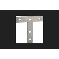 thumbnail image 1 of T-Plate Steel 3x3in Zinc Pltd, 1 of 2