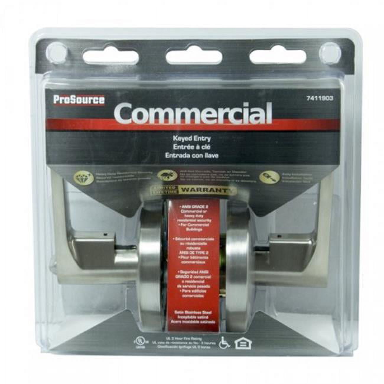 Prosource Y360CV-PS Door Entry Lever, Keyed Different Key, 2-Security ...