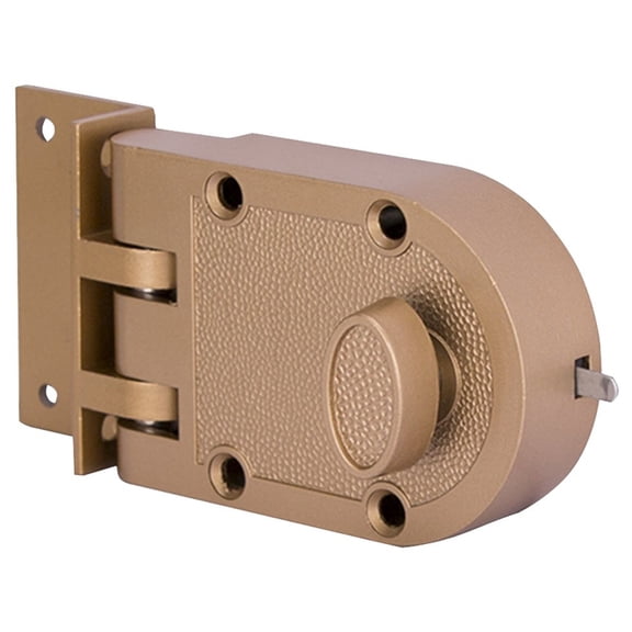 PROSOURCE 6296404-PS Single Cylinder Jimmy Proof Lock, 2 Keys, Keyed Different, 5, Brass