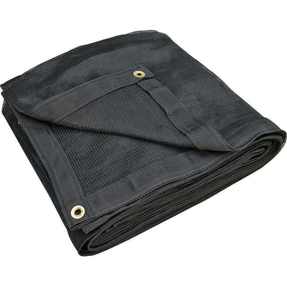 Prosource 2390B Heavy Duty Mesh Tarpaulin, 12 X 16 ft, Polyethylene, Black