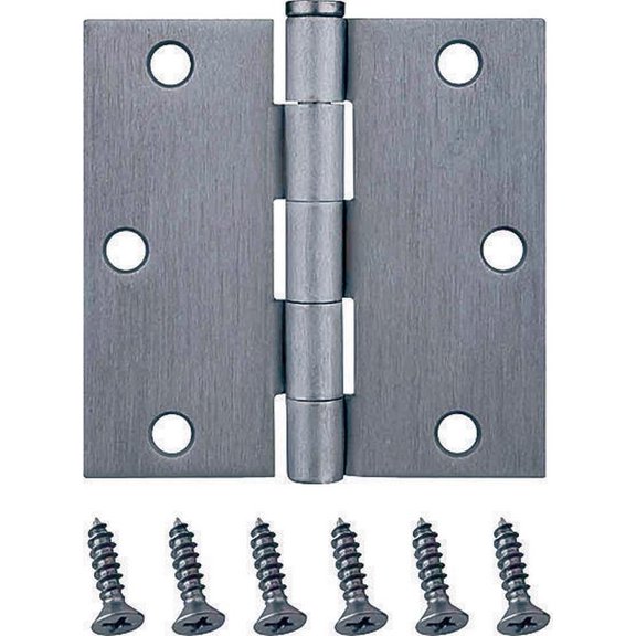 Prosource BH-202SC-PS Square Corner Door Hinge, Steel, Satin Chrome