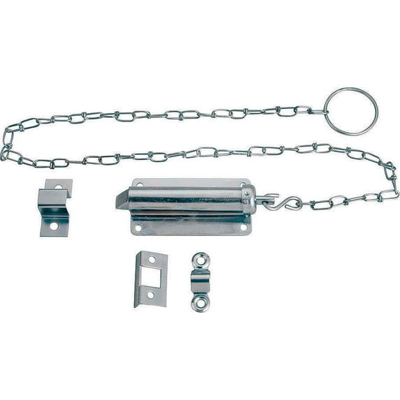 ProSource 4989141 Chain Bolt, 4 in L x 2-1/8 in W, Steel, Zinc Plated