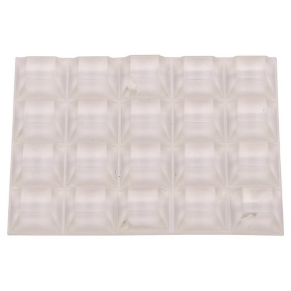 ProSource FE-50770-PS Self-Adhesive Furniture Bumper Pad, Square Shape, 1/2 in L x 1/2 in W, Polyure