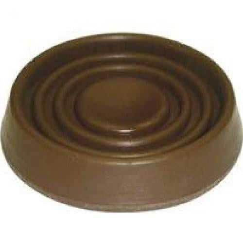 ProSource FE-S708-PS Caster Furniture Glide, 1-1/2 in Dia, Round/Cup, Rubber