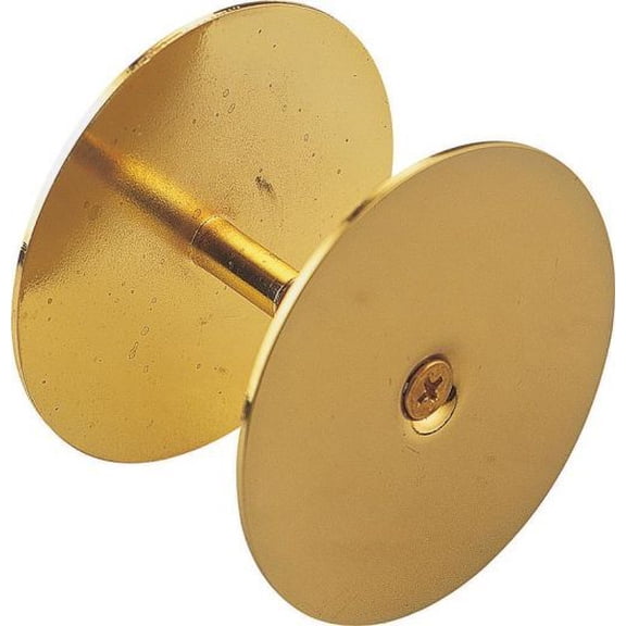 Prosource HSH-021-PS Hole Cover Plate, Steel, Polished Brass, For 1-3/8 to 2 in Thick Doors