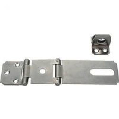 Prosource LR-136-BC3L-PS Double Hinge Safety Hasps, Zinc Plated, 3-1/2"