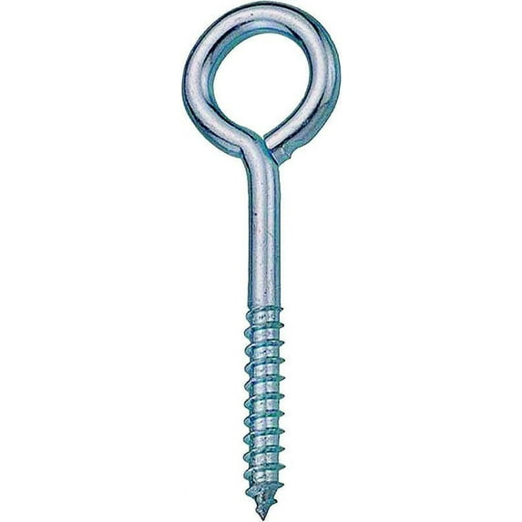 Prosource LR263 Large Lag Screw Eye, 5/16 in x 6 in, Stainless Steel