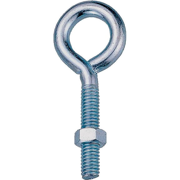Prosource LR288 Eye Bolt, 1/2 in Thread, 1/2 in Dia Eye, Steel, Zinc 10 Pack