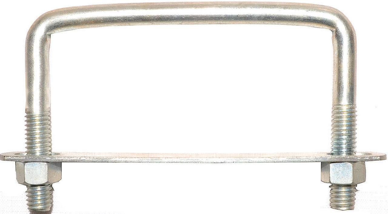 Prosource LR354 U-Bolt, 3/8 in Thread, Steel, Zinc - Walmart.com