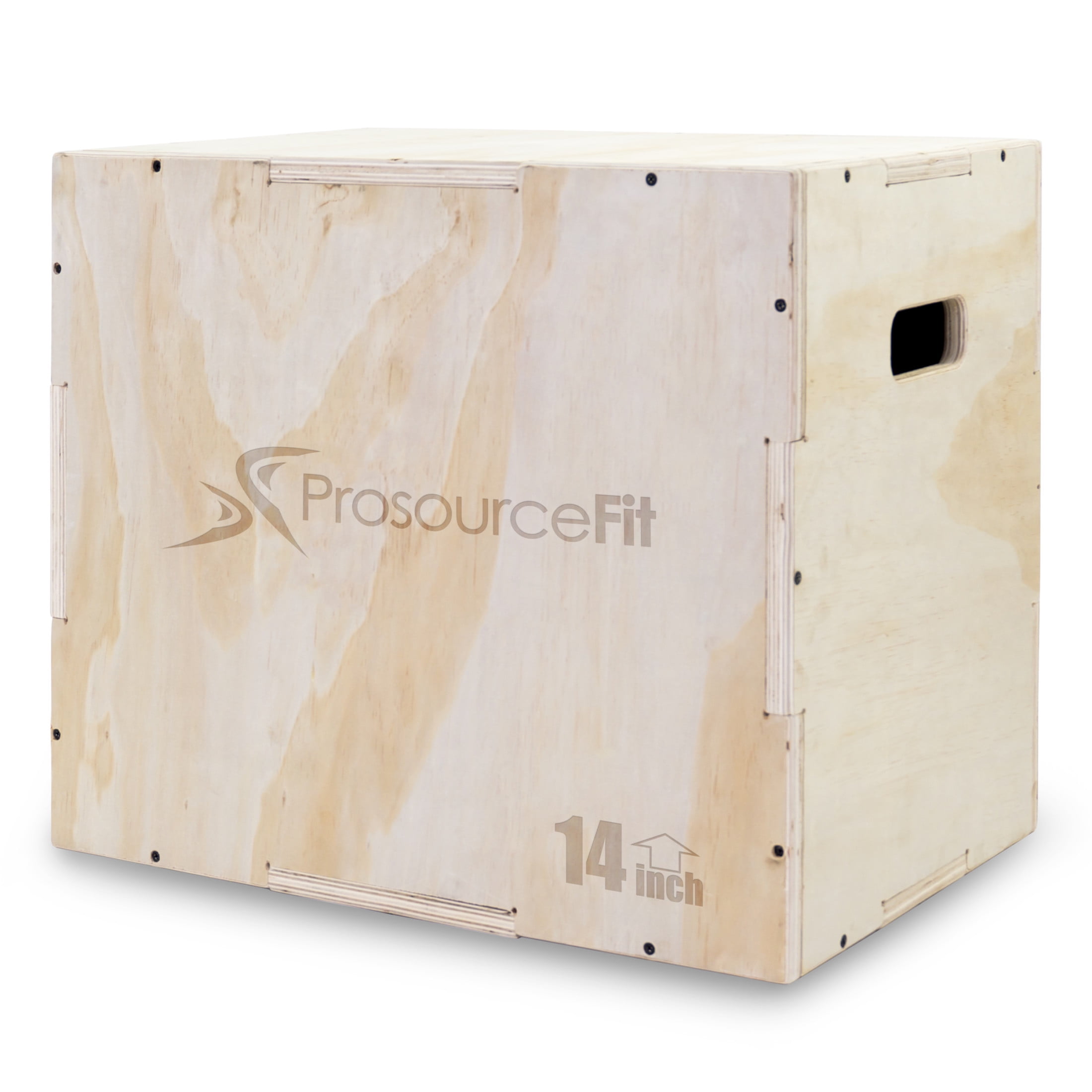 ProsourceFit 3 in 1 Wood Plyometric Jump Box for Plyo Agility Workouts