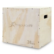 ProsourceFit 3-in-1 Wood Plyometric Jump Box for Plyo & Agility Workouts