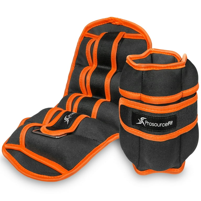 ProsourceFit Adjustable Ankle Weight Set of 2 15 lb 10 lb 7 lb