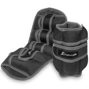 ProsourceFit Adjustable Ankle Weight Set of 2-15 lb, 10 lb, 7 lb