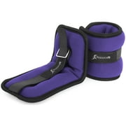ProsourceFit Ankle Weights 2.5, Set of 2, Purple
