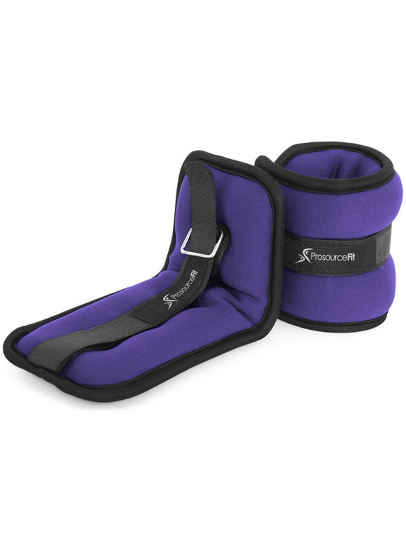 ProsourceFit Ankle Weights 2.5, Set of 2, Purple
