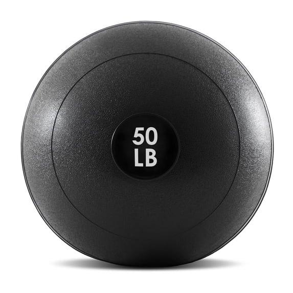 ProsourceFit Classic Slam Medicine Balls w/ Smooth Grip for Weighted Workouts,50 lb