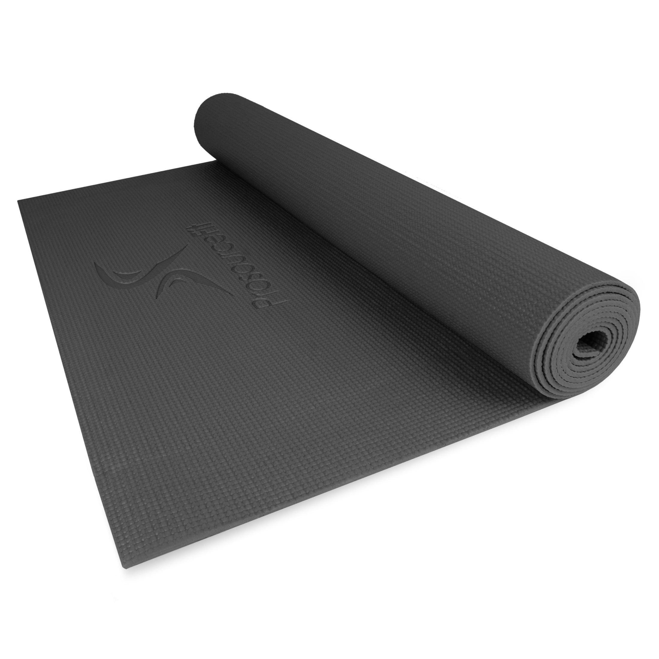 ProsourceFit Classic Yoga Mat 1/8" (3mm) Thick, Extra Long 72-Inch Lightweight Fitness Mat With Non-Slip Grip For Yoga, Pilates, Exercise