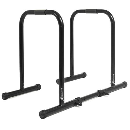ProsourceFit Dip Stand Station Body Press Bar with Safety Connector