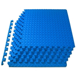 SKYSHALO 12 Pieces 1 2 Inch Thick Gym Floor Mats 24 x 24 EVA Foam and Rubber Surface Interlocking Gym Floor Mats Waterproof Puzzle Flooring Covers 48 Sq Ft Walmart